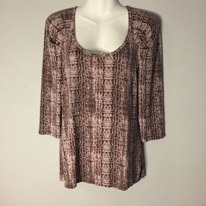 Jennifer Lopez Fashion 3/4 Sleeve Top